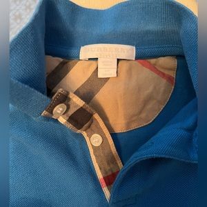 Burberry kids’ blue polo shirt
